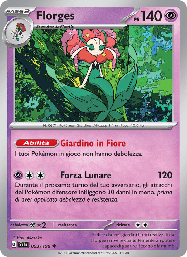 Florges, carte 093 de Scarlatto e Violetto