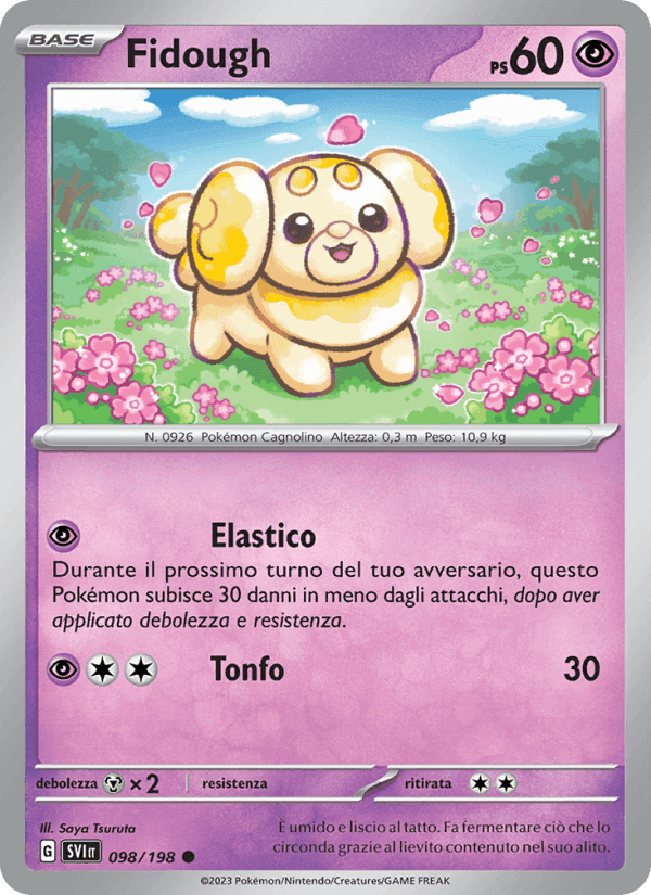 Fidough, carta 098 di Scarlatto e Violetto