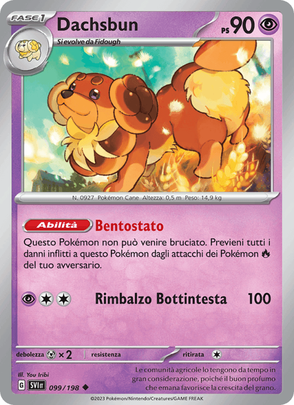 Dachsbun, card 099 from Scarlatto e Violetto