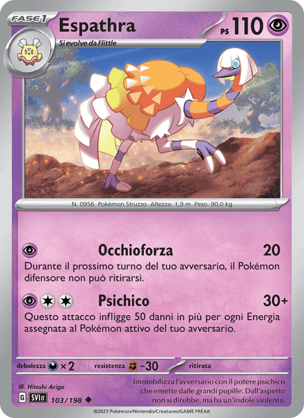 Espathra, carta 103 di Scarlatto e Violetto