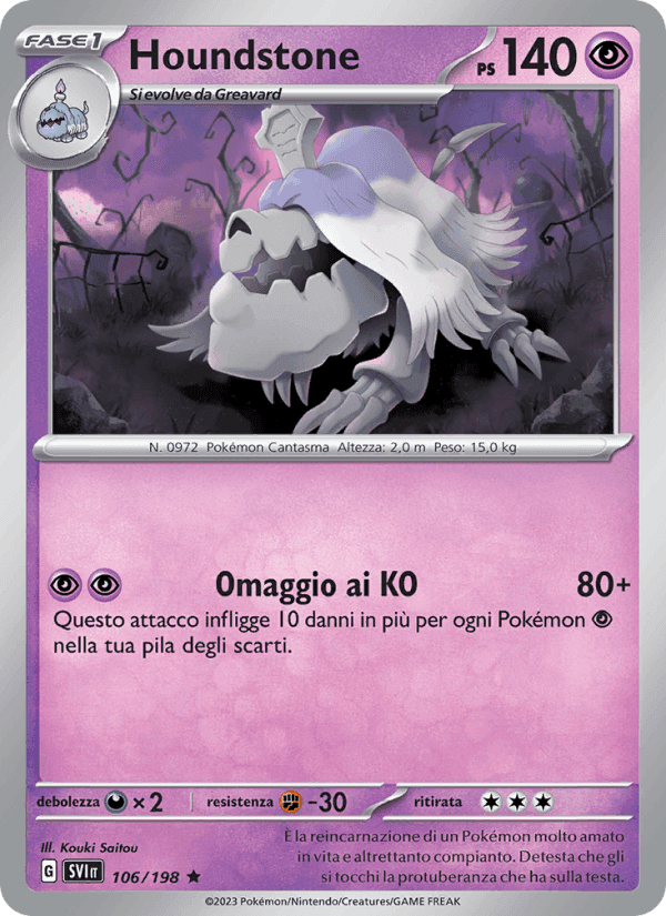 Houndstone, carta 106 de Scarlatto e Violetto