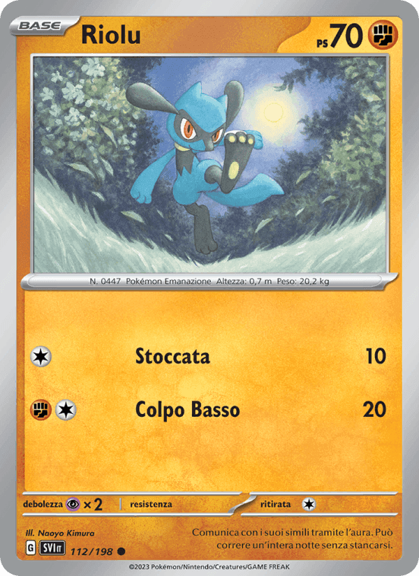 Riolu, carta 112 di Scarlatto e Violetto