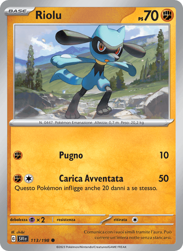 Riolu, carta 113 di Scarlatto e Violetto