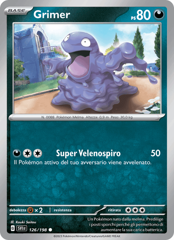Grimer, card 126 from Scarlatto e Violetto