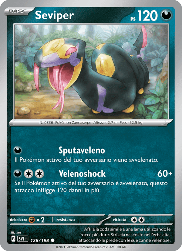 Seviper, carta 128 di Scarlatto e Violetto