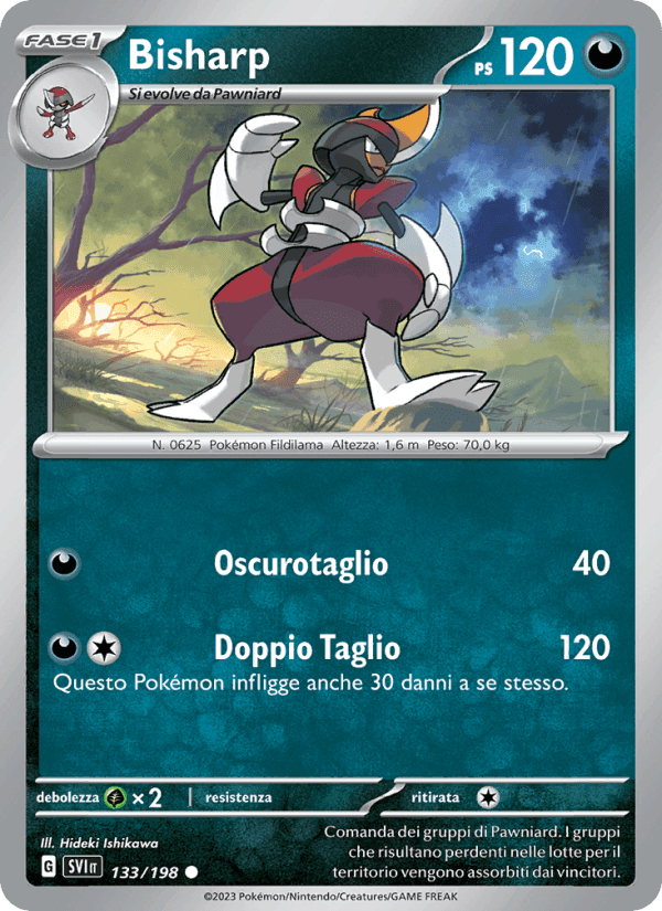 Bisharp, carta 133 di Scarlatto e Violetto