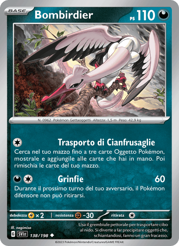 Bombirdier, carta 138 di Scarlatto e Violetto