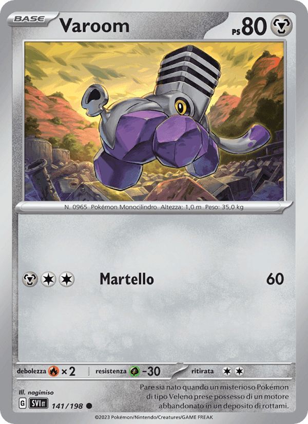 Varoom, card 141 from Scarlatto e Violetto