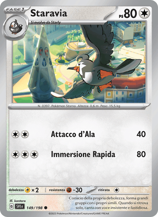 Staravia, carta 149 di Scarlatto e Violetto