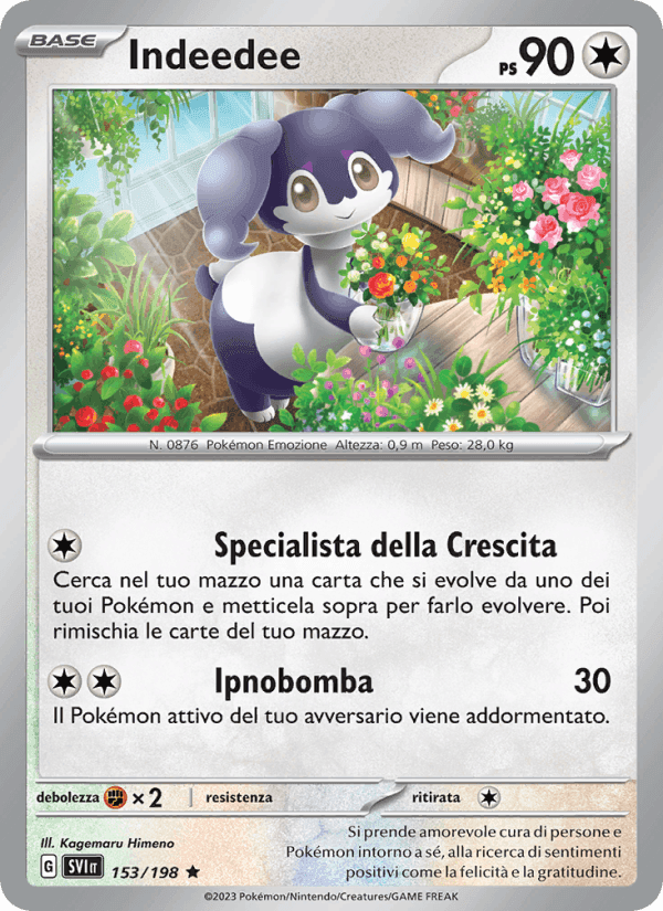 Indeedee, carta 153 di Scarlatto e Violetto