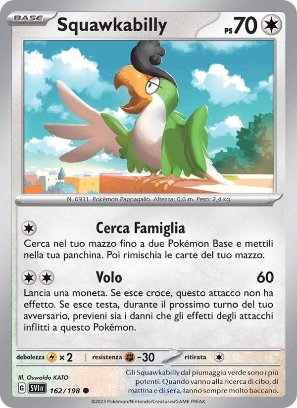 Squawkabilly, carta 162 di Scarlatto e Violetto