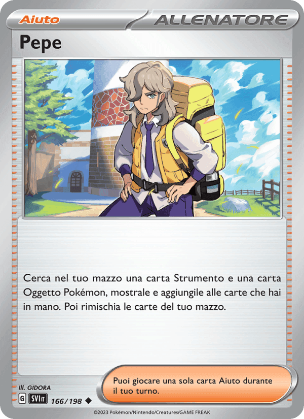Pepe, carta 166 di Scarlatto e Violetto