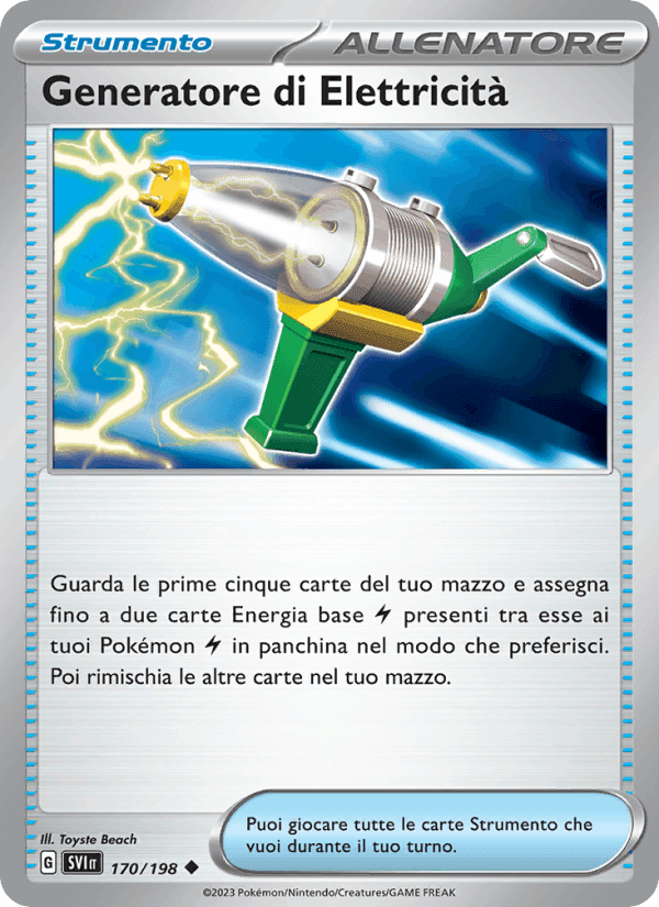 Generatore di Elettricità, carta 170 di Scarlatto e Violetto