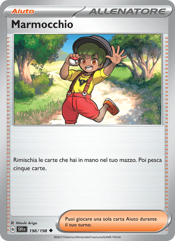 Marmocchio, carta 198 di Scarlatto e Violetto