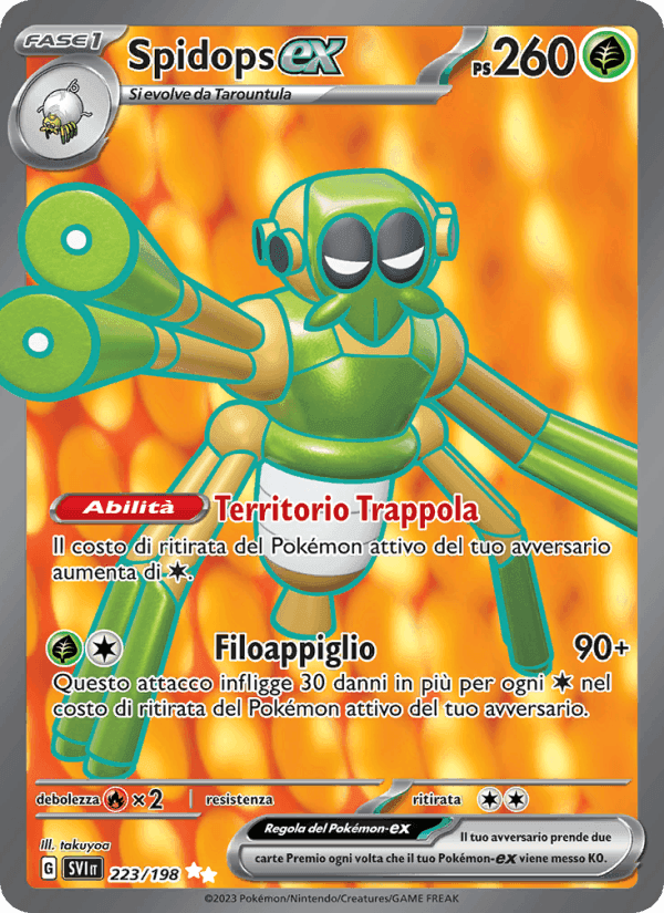 Spidops-ex, carta 223 di Scarlatto e Violetto
