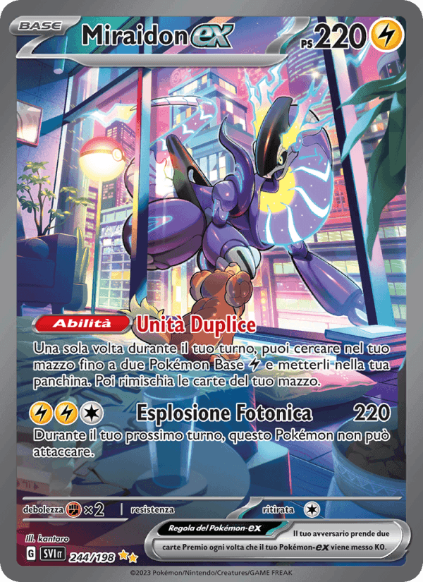 Scarlatto e Violetto の 244 番、Miraidon-ex