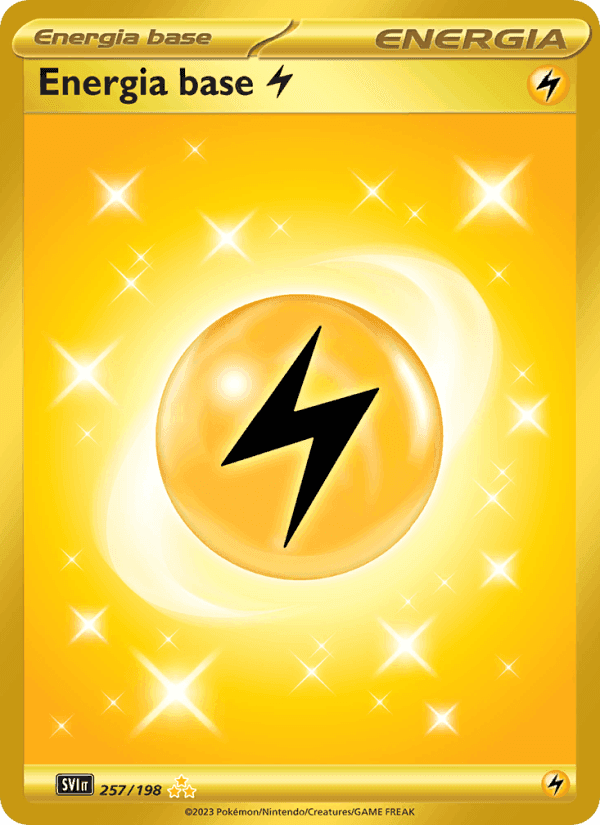 Energia base Lightning, carta 257 di Scarlatto e Violetto