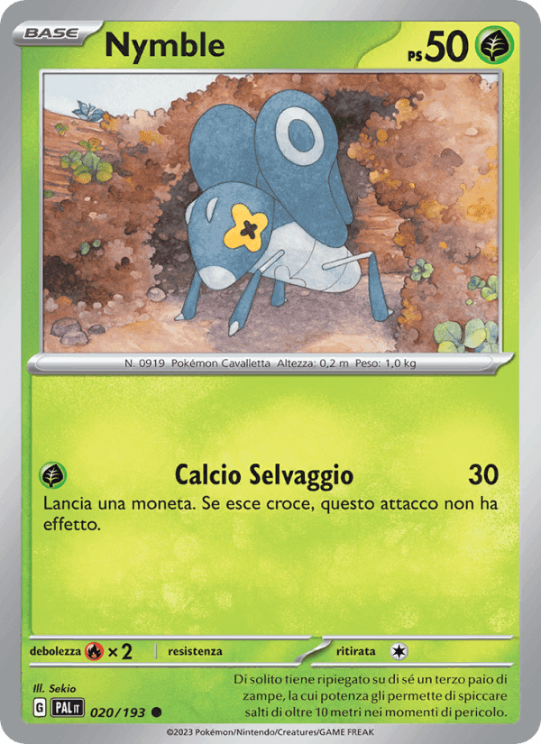 Nymble, carta 020 di Evoluzioni a Paldea