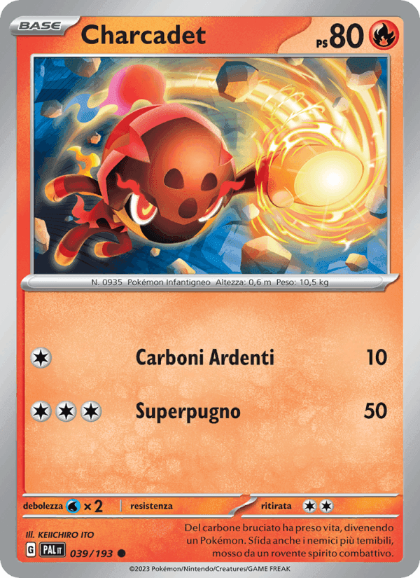Charcadet, carta 039 di Evoluzioni a Paldea