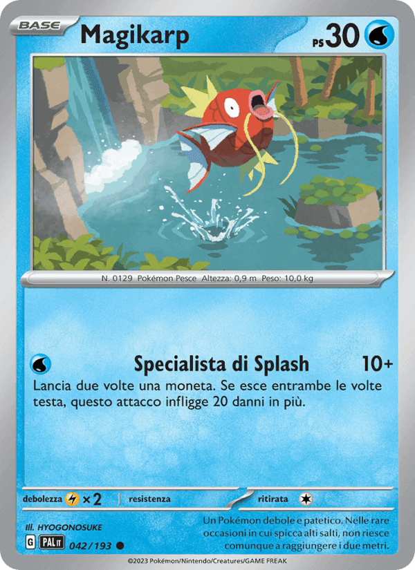 Magikarp, carta 042 di Evoluzioni a Paldea