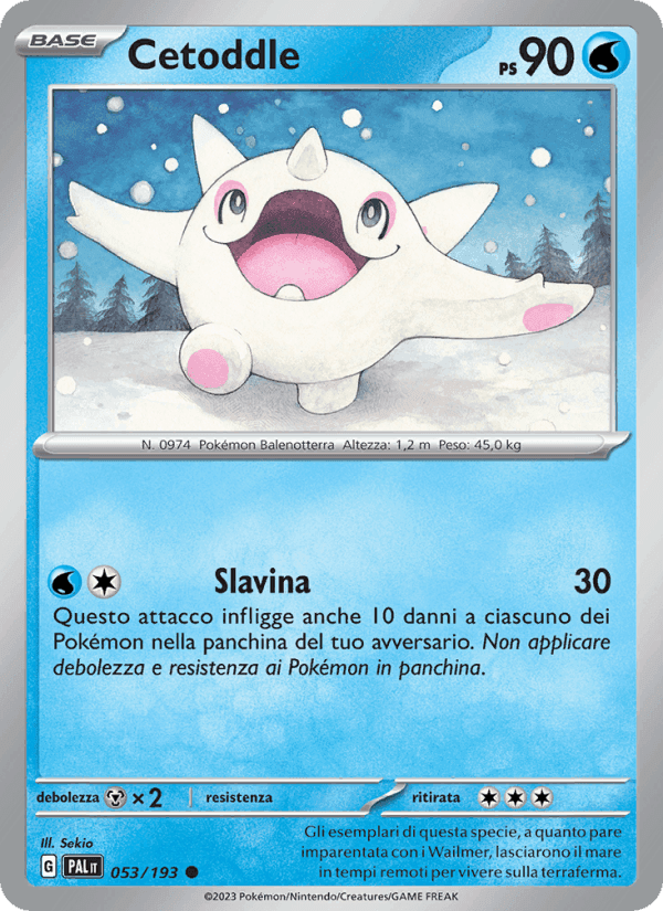 Cetoddle, carta 053 di Evoluzioni a Paldea