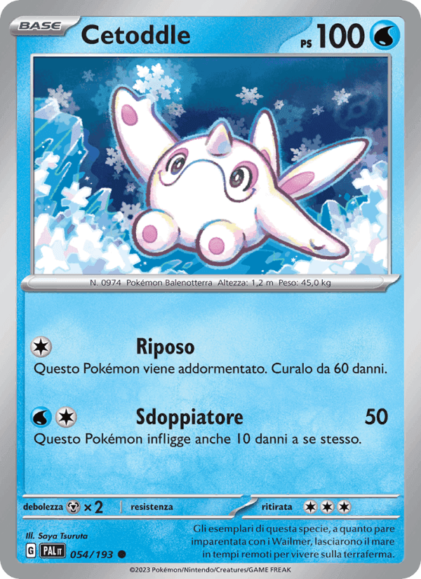 Cetoddle, card 054 from Evoluzioni a Paldea