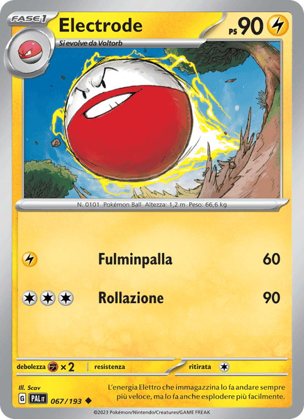 Electrode, carta 067 di Evoluzioni a Paldea