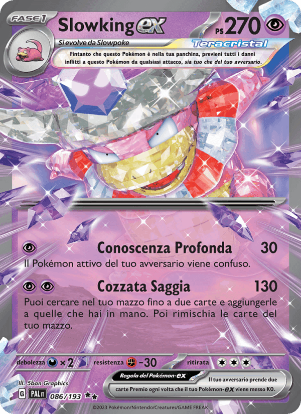 Slowking-ex, carta 086 di Evoluzioni a Paldea