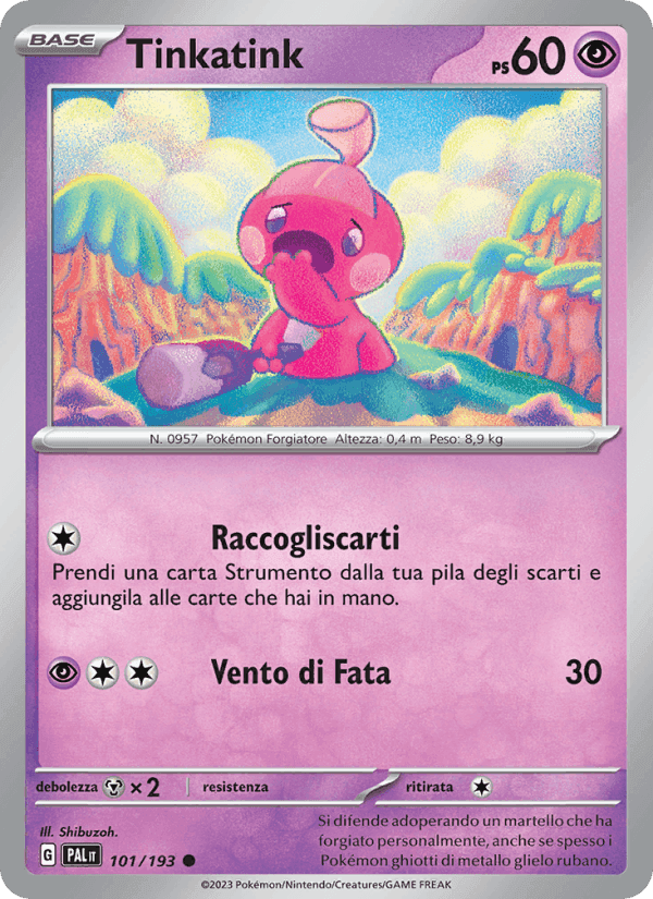 Tinkatink, carta 101 di Evoluzioni a Paldea