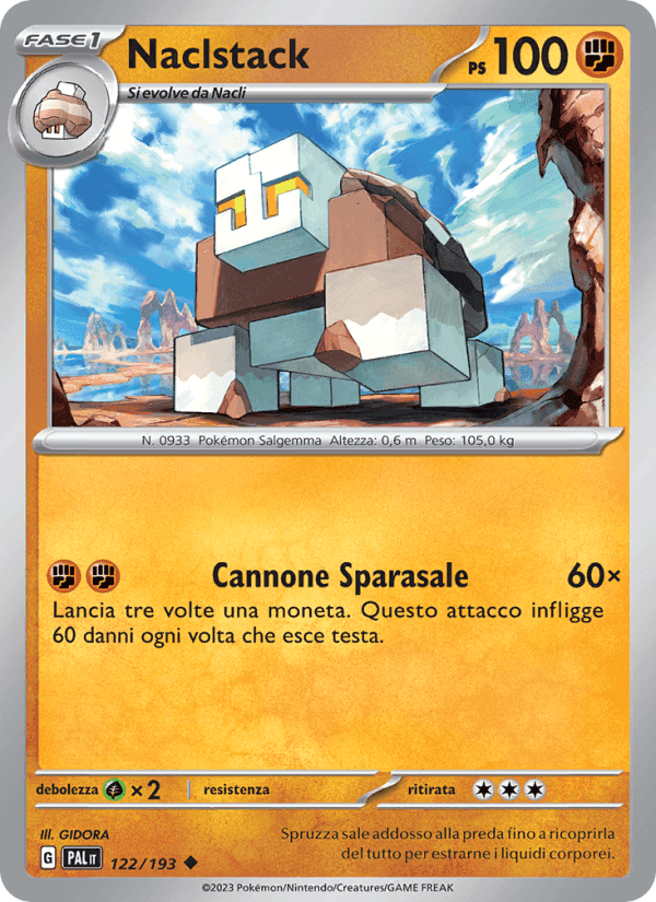 Naclstack, carta 122 di Evoluzioni a Paldea