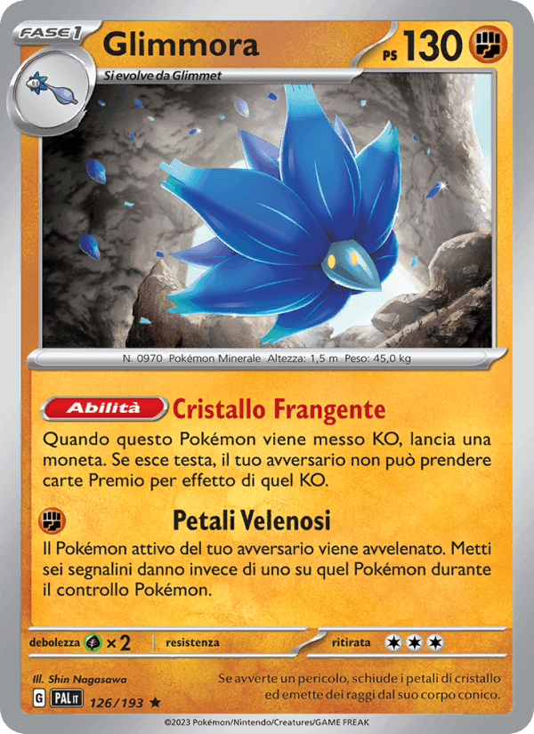 Glimmora, carta 126 di Evoluzioni a Paldea