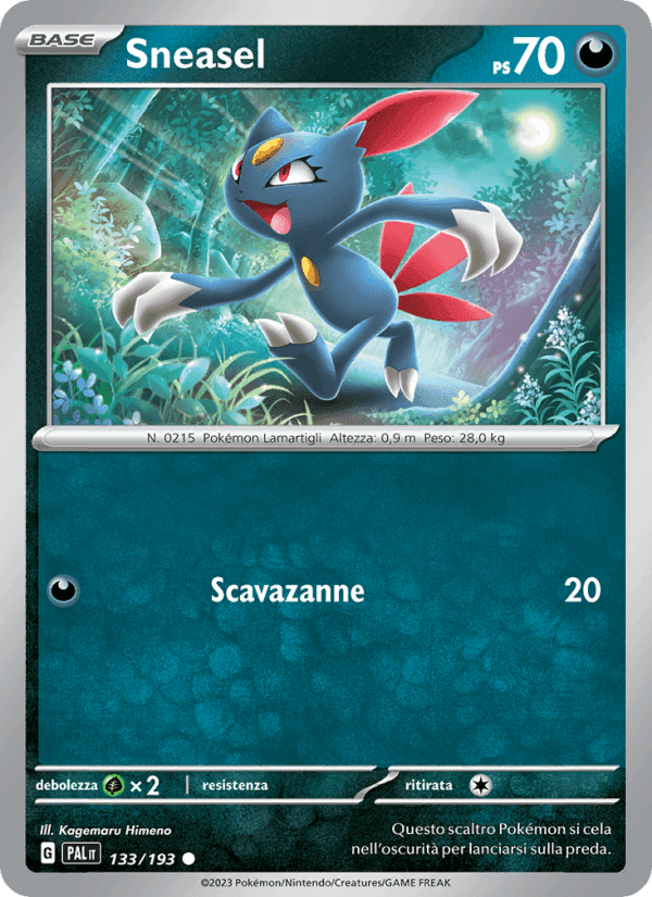 Sneasel, carta 133 de Evoluzioni a Paldea