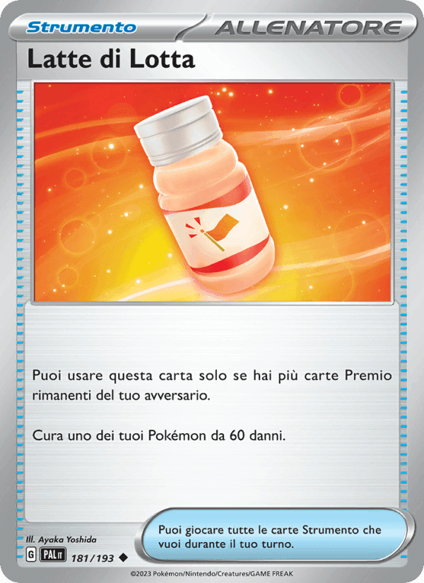 Latte di Lotta, card 181 from Evoluzioni a Paldea