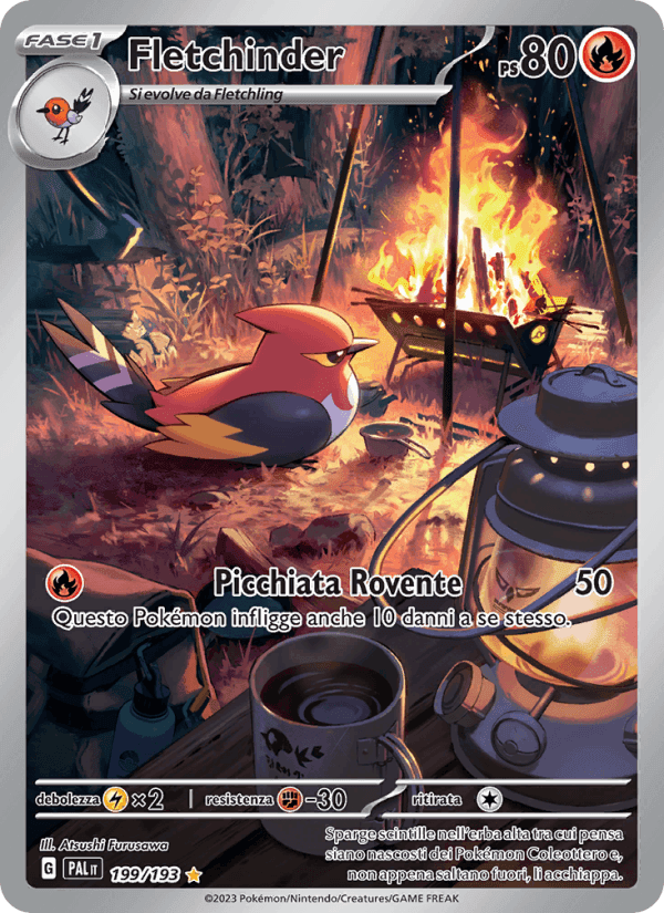 Evoluzioni a Paldea の 199 番、Fletchinder