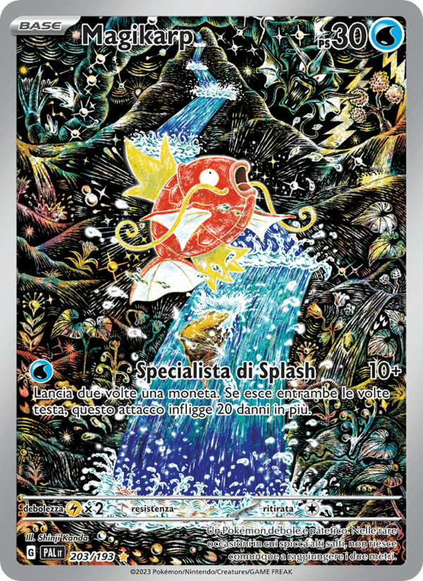 Magikarp, card 203 from Evoluzioni a Paldea