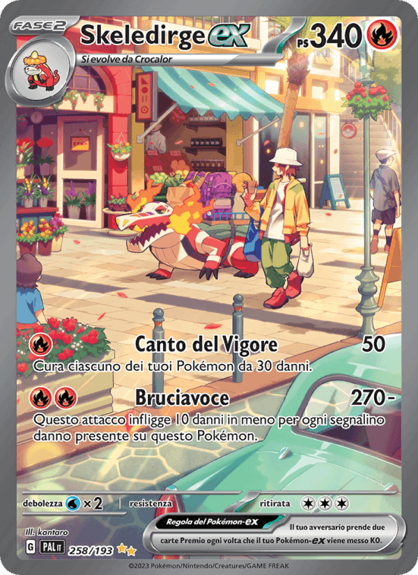 Evoluzioni a Paldea の 258 番、Skeledirge-ex