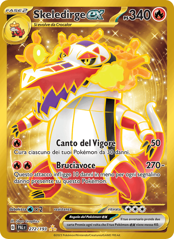 Evoluzioni a Paldea の 272 番、Skeledirge-ex