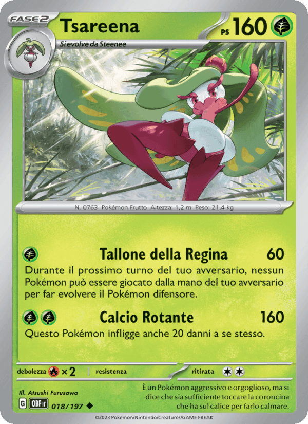 Tsareena, carta 018 de Ossidiana Infuocata