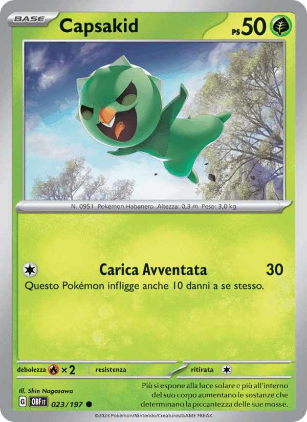 Capsakid, carta 023 di Ossidiana Infuocata