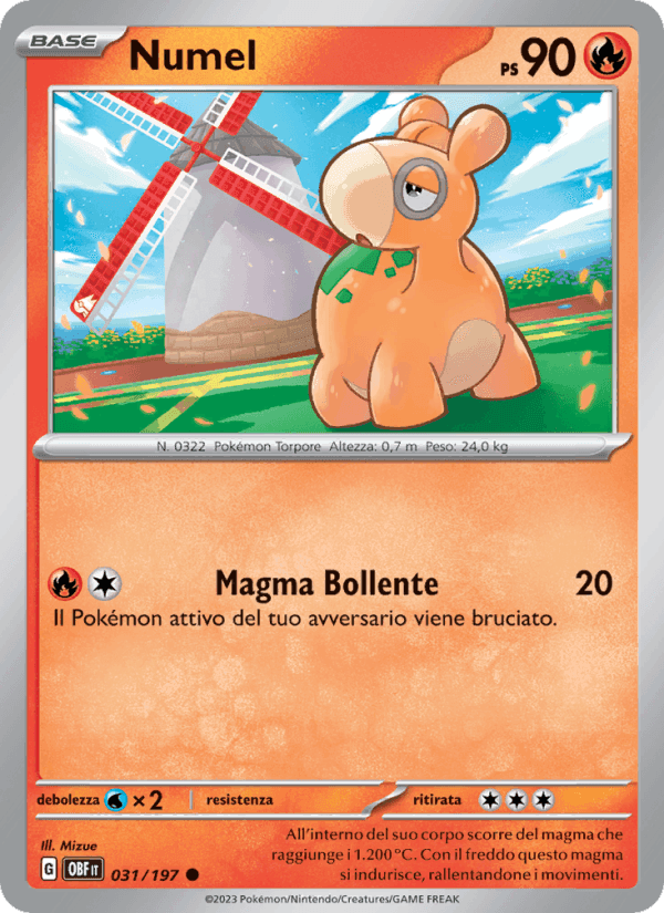 Numel, carta 031 di Ossidiana Infuocata