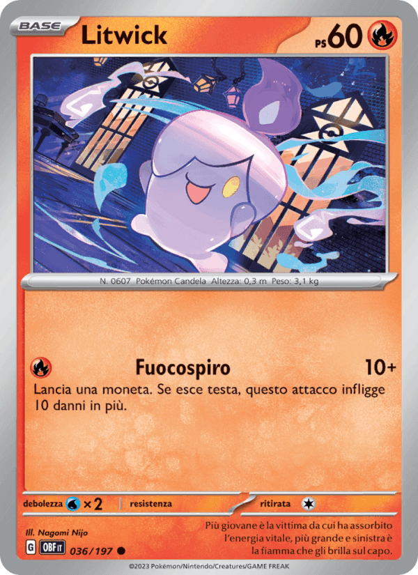 Litwick, carta 036 di Ossidiana Infuocata