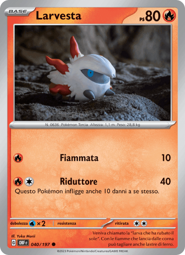 Larvesta, carta 040 di Ossidiana Infuocata