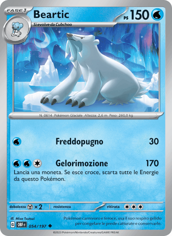 Beartic, carta 054 di Ossidiana Infuocata
