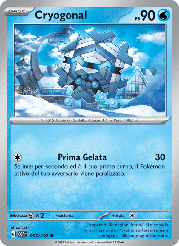 Cryogonal, carta 055 de Ossidiana Infuocata