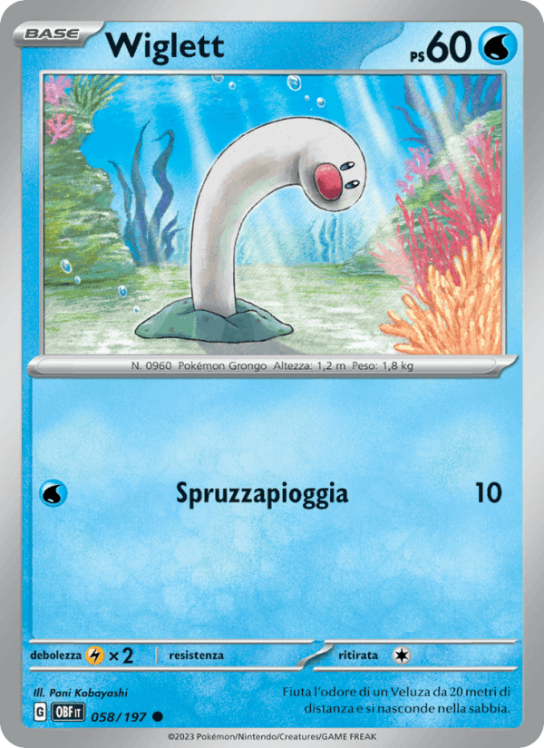 Wiglett, carta 058 di Ossidiana Infuocata