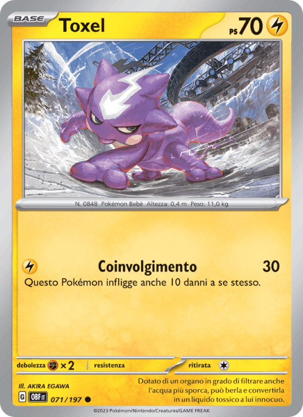 Toxel, carta 071 de Ossidiana Infuocata