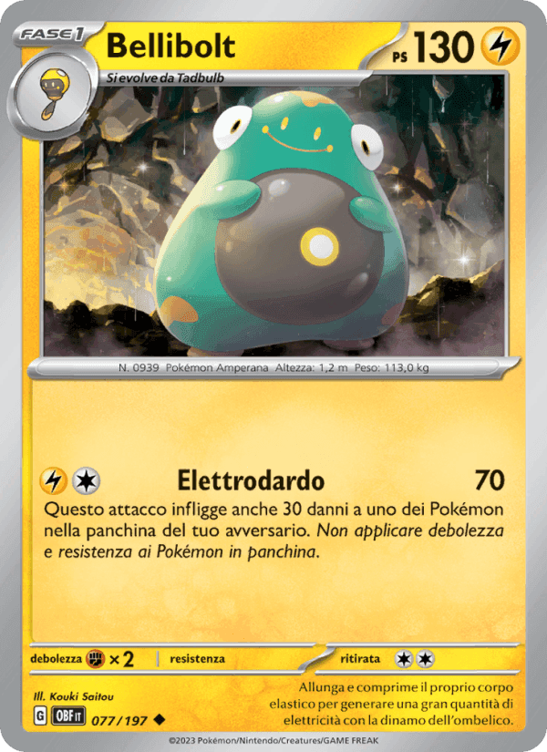 Bellibolt, carta 077 di Ossidiana Infuocata