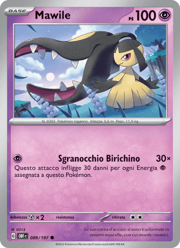 Mawile, carta 089 di Ossidiana Infuocata