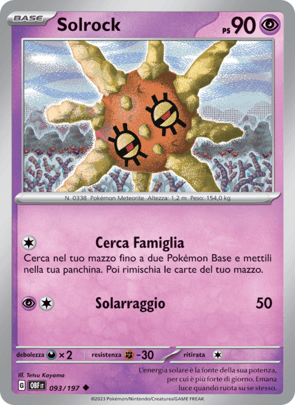 Solrock, carta 093 di Ossidiana Infuocata