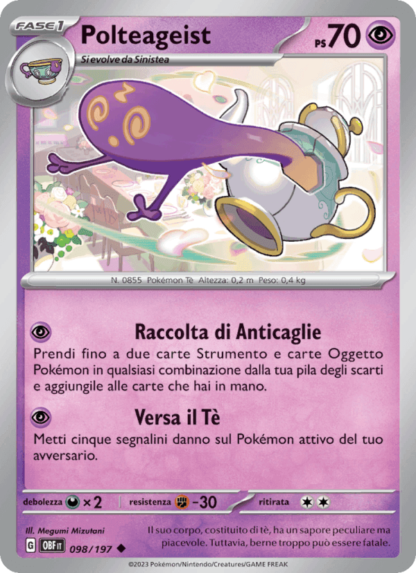 Polteageist, carta 098 di Ossidiana Infuocata
